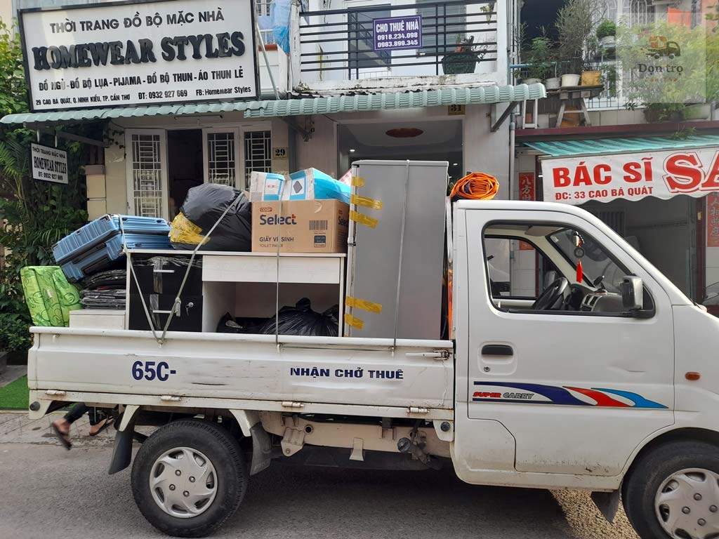 Dịch vụ dọn trọ Cần Thơ nhanh chóng, chỉ cần gọi sẽ có xe ngay.